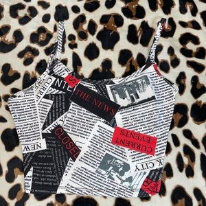 NEWS CROP TOP